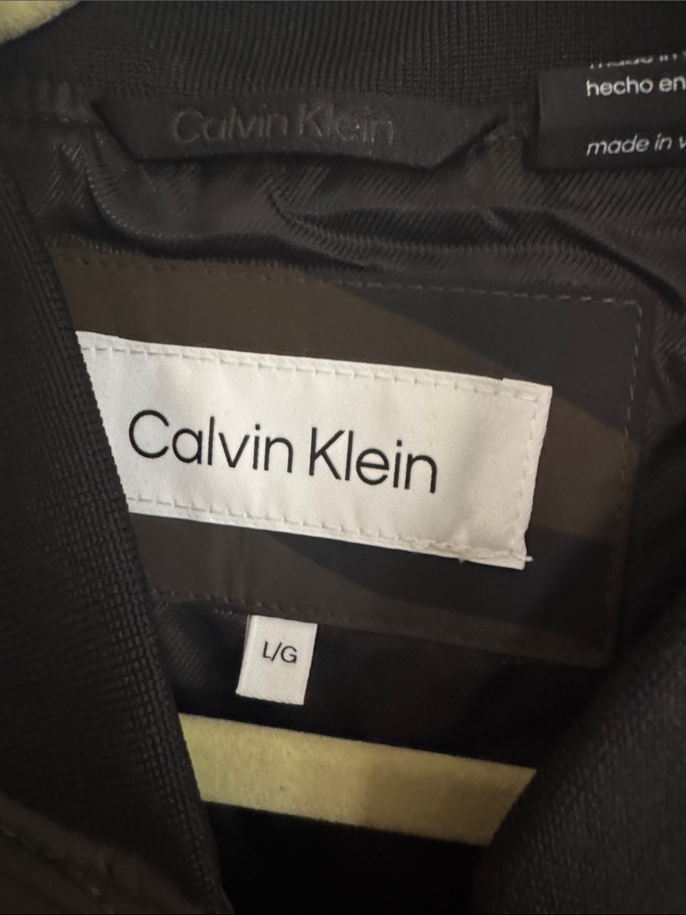 Calvin Klein Men's Camo Bomber Jacket - Olive Green & Black - Picture 3 of 7